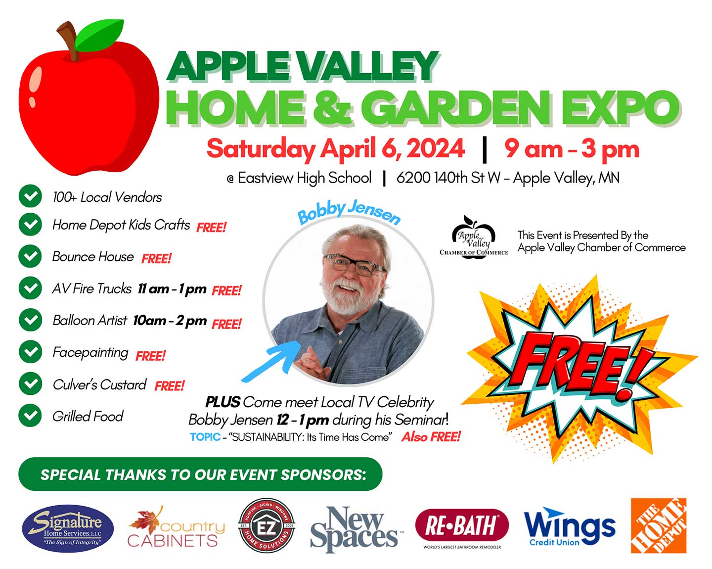 Apple Valley Home and Garden Expo - Saturday, April 12, 2025